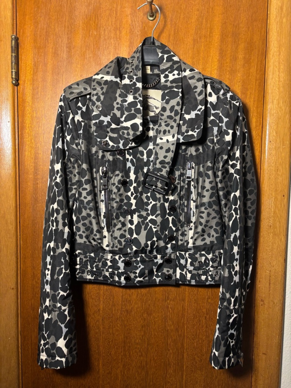 Burberry Cropped Biker Jacket